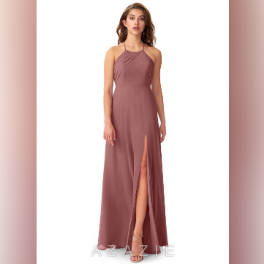 Azazie Cecile in Desert Rose